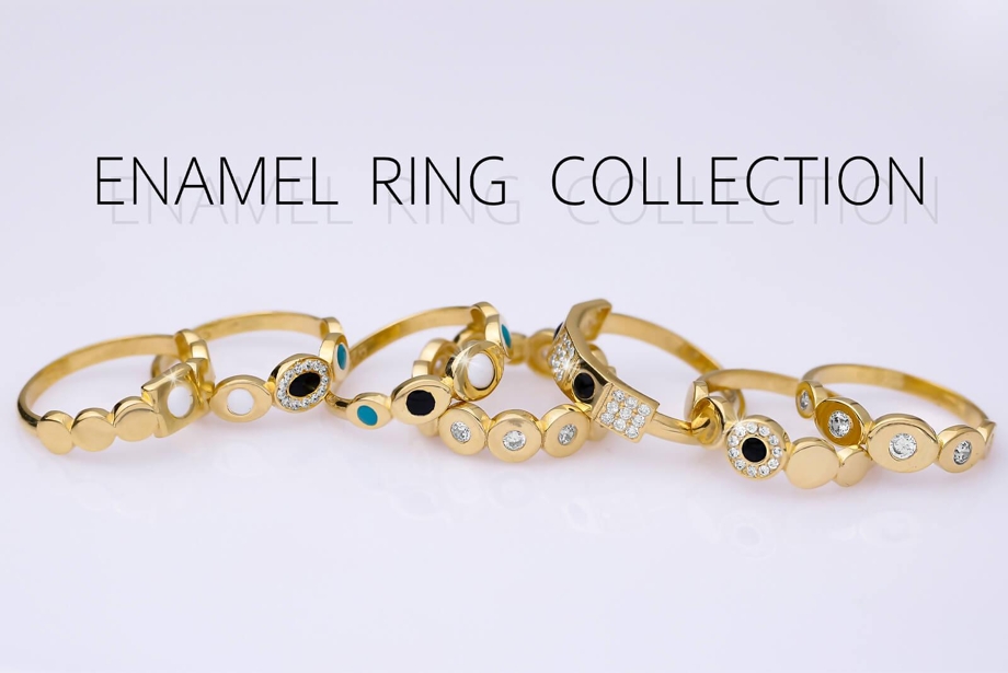 Enamel Ring Collection