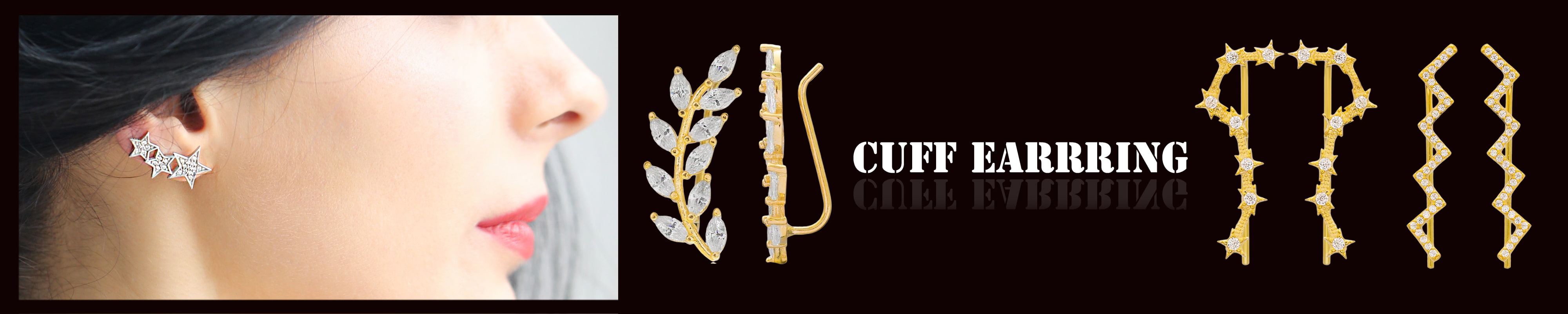 Cuff And Climbers Earring