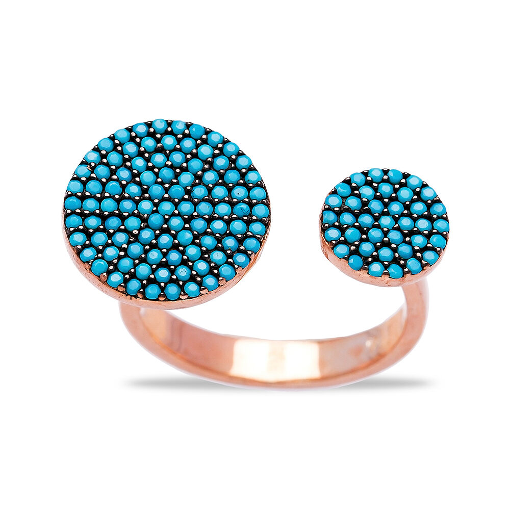 Fashionable Nano Turquoise Ring Wholesale Handcrafted Silver Jewelry