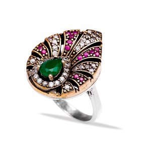 Ottoman Desing Wholesale Handcrafted Authentic Silver Ring