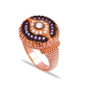 Wholesale Handcrafted Traditional Zircon Silver Ring