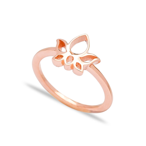 Plain Lotus Ring Wholesale Handcrafted 925 Sterling Silver Jewelry