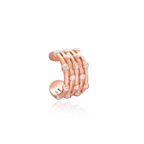 Cartilage Earring Handcrafted Wholesale Turkish 925 Silver Sterling Jewelry