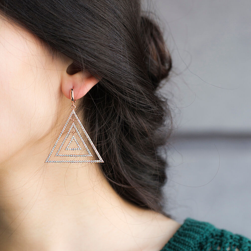Triangle Wholesale Handmade 925 Sterling Silver Earring