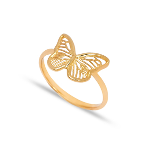 925 Silver Butterfly Design Plain Ring Wholesale Handcrafted Silver Jewelry