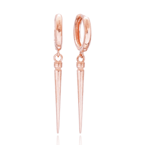 Point Shape Dangle Earring Turkish Wholesale 925 Sterling Silver Earring