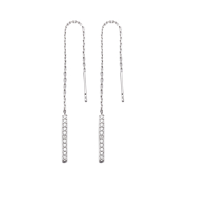 Sterling Silver Ear Thread Earrings Turkish Wholesale Sterling Silver Chain Earring