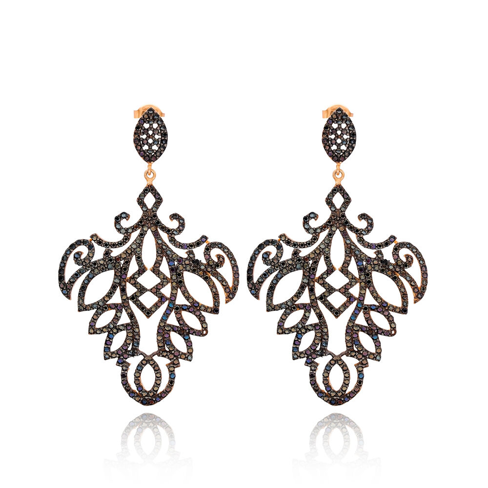 Sterling Silver Chandelier Earring Wholesale Handcrafted Turkish 925 Silver Sterling Jewelry