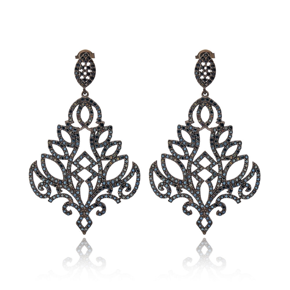 Sterling Silver Chandelier Earring Wholesale Handcrafted Turkish 925 Silver Sterling Jewelry
