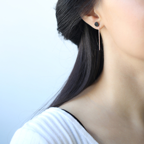 Push Back Ear Thread Earring Wholesale 925 Sterling Silver Chain Earrings