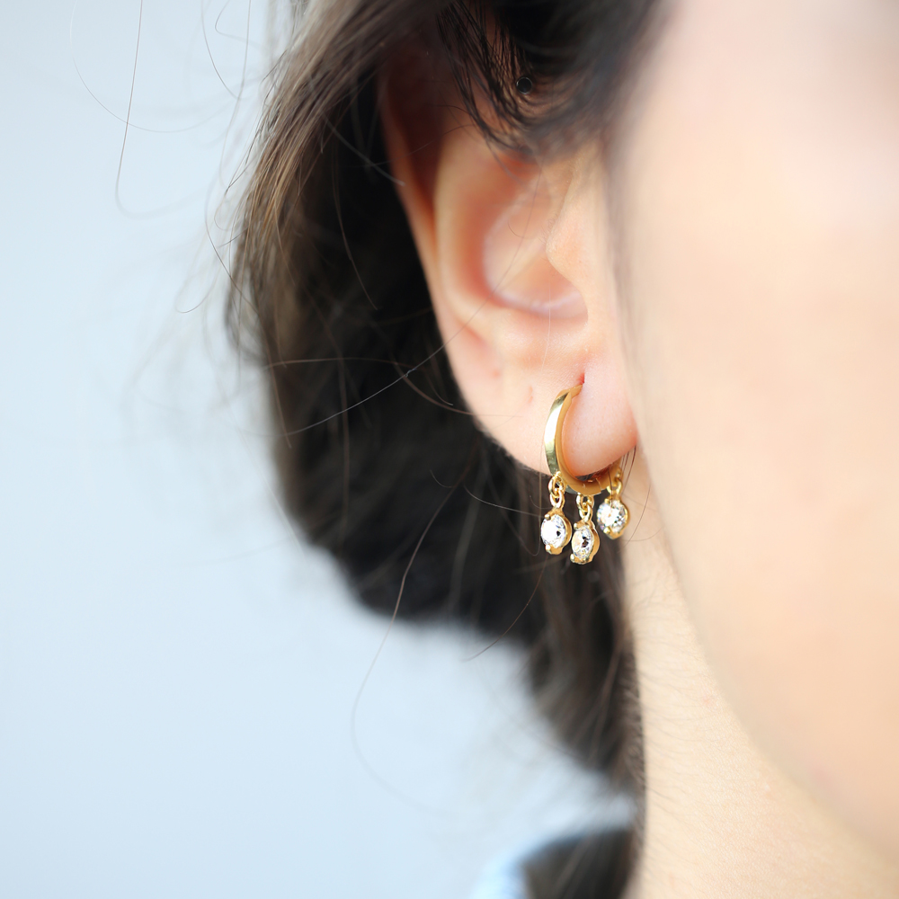 Silver Hoop Earrings Turkish Wholesale 925 Sterling Silver Jewelry