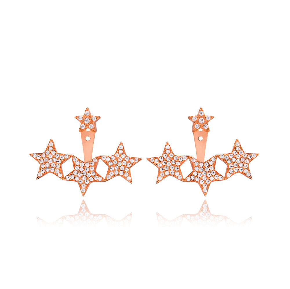 Ear Cuff Turkish Wholesale Handcrafted Star Silver Earring