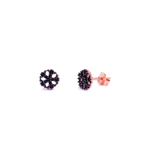 Snowflake Stud Earring Wholesale Handcrafted Sterling Silver Jewelry