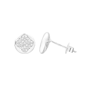 Clover Design Turkish Wholesale 925 Sterling Silver Jewelry Stud Earring