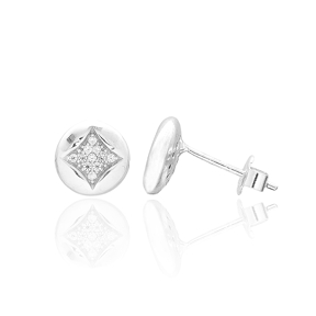 Clover Design Turkish Wholesale 925 Sterling Silver Jewelry Stud Earring
