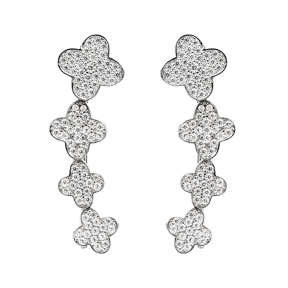 Ear Cuff Turkish Wholesale Handcrafted Clover Silver Earring