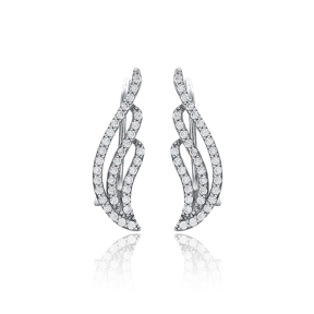 Dainty Design Earring Turkish Wholesale Handmade Fashion 925 Sterling Silver Jewelry