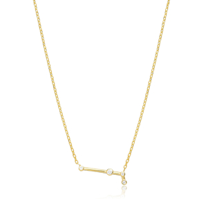 Zodiac Aries Necklace Turkish Handmade 925 Sterling Silver Jewelry
