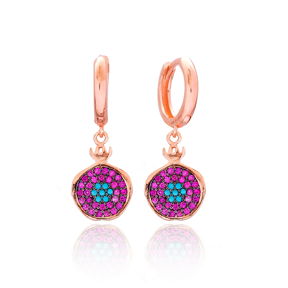Wholesale Handmade Turkish 925 Silver Sterling Pomegranate Design Earring
