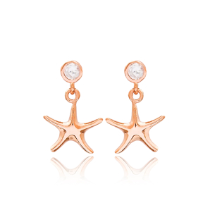 Starfish Design Dangle Earring Wholesale 925 Sterling Silver Jewelry