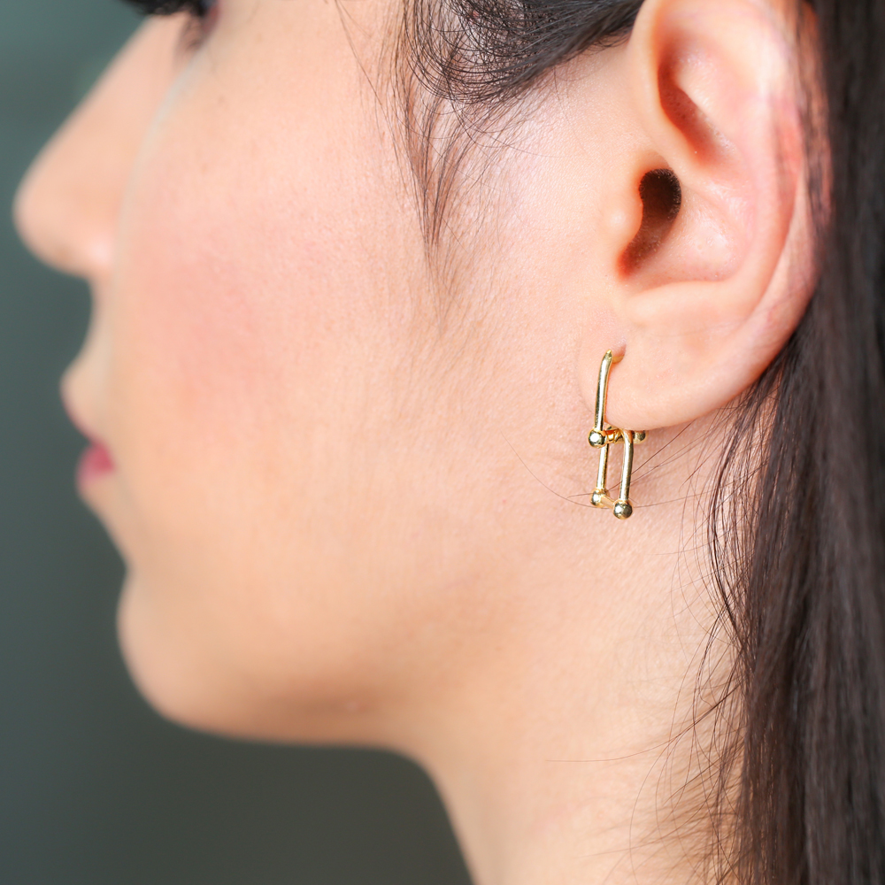 Fashionable Elegant Design Dangle Earring Turkish Wholesale Handmade 925 Sterling Silver Jewelry