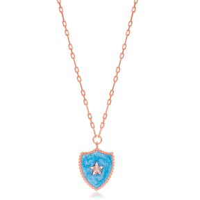 Medallion Star Design Necklace Wholesale Turkish Sterling Silver Jewelry