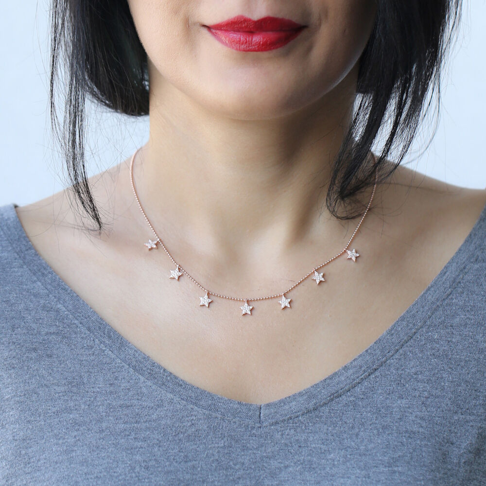 Minimalist Design Turkish Wholesale Handcrafted Silver Zirconia Stone Necklace