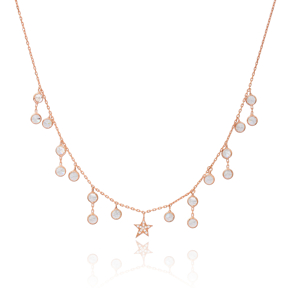 Dainty Shaker Star Design Turkish Wholesale Handcrafted 925 Silver Necklace