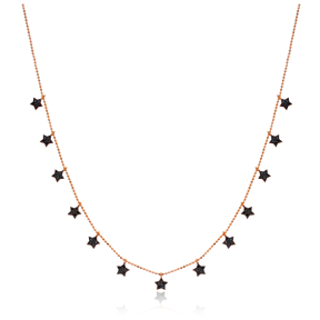 Star Design Turkish Wholesale Handcrafted 925 Silver Necklace Jewelry
