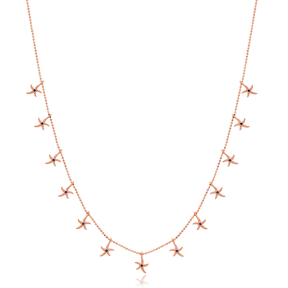 Trendy Starfish Charm Wholesale Handmade 925 Silver Sterling Necklace