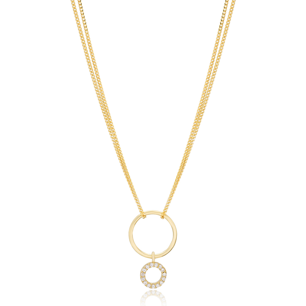 Hollow Design Round Choker Necklace Pendant 925 Sterling Silver Turkish Wholesale Jewelry