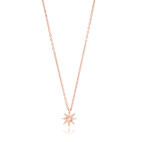 Star Minimalist Design Necklace Turkish Wholesale 925 Sterling Silver Pendant Jewelry