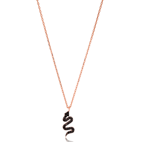 Fashionable Snake Design Necklace Turkish Wholesale 925 Sterling Silver Jewelry