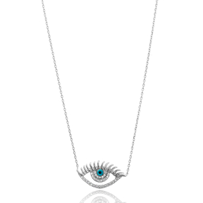 Evil Eye Charm Wholesale Handmade Turkish 925 Silver Sterling Necklace