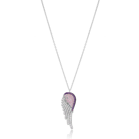 New Wing Design Wholesale Handmade 925 Silver Sterling Necklace