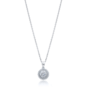 Diamond Style Elegant Pendant Handmade Wholesale 925 Silver Sterling Jewelry