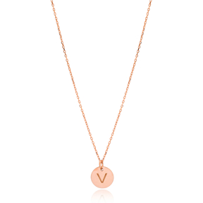 Alphabet Pendant Letter V In Turkish Wholesale 925 Sterling Silver