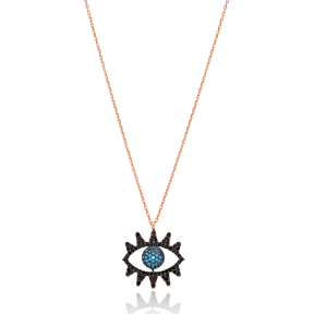 Evil Eye Charm Pendant Wholesale Handmade Turkish 925 Silver Sterling Jewelry
