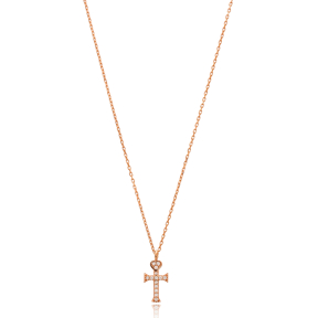 Cross Charm Wholesale Handmade Turkish 925 Silver Sterling Necklace