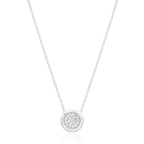 Fashion Round Design Turkish Wholesale 925 Sterling Silver Jewelry Pendant