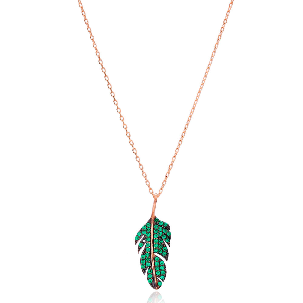 Minimalist Leaf Design Pendant Turkish Wholesale Sterling Silver Jewelry Pendant