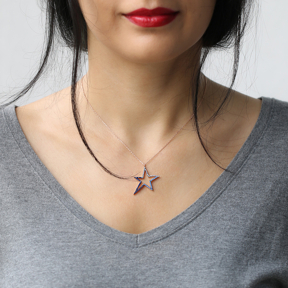 Minimalist Star Design Turkish Wholesale 925 Sterling Silver Pendant