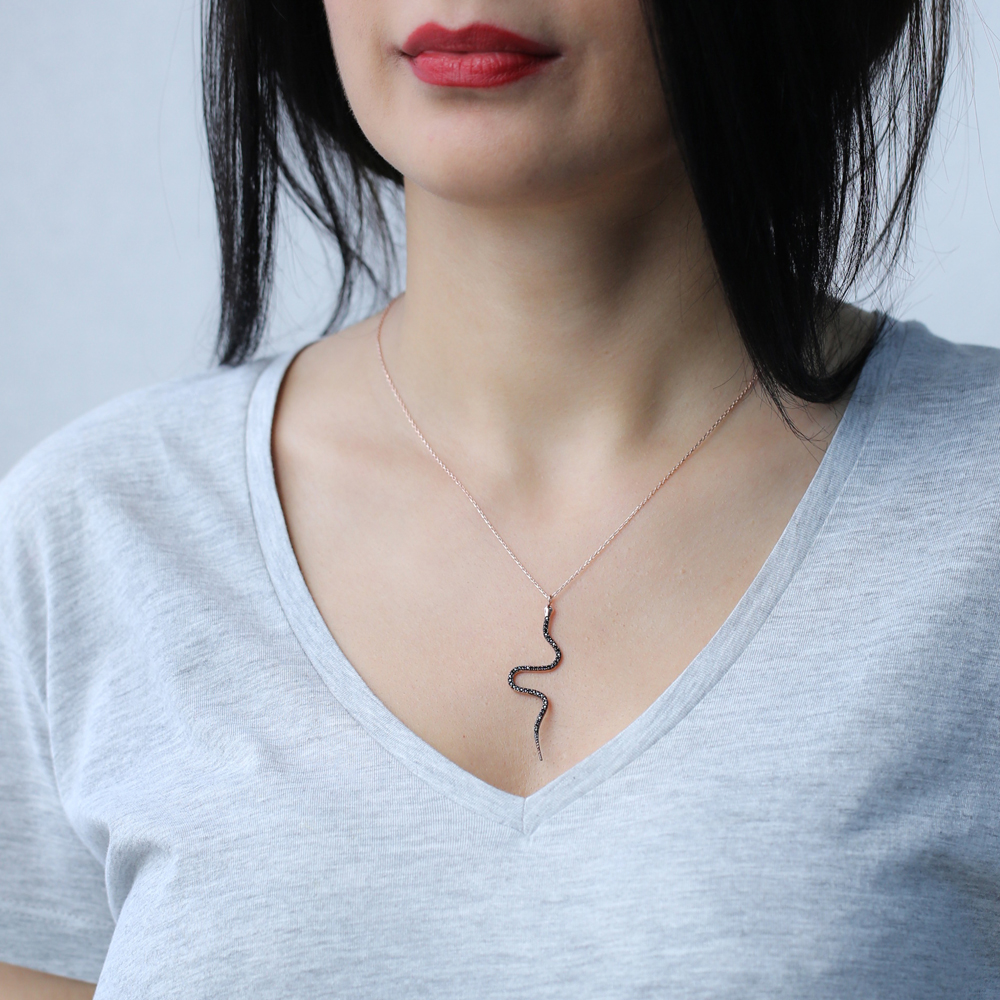 Silver Sterling Snake Pendant, Turkish Wholesale Sterling Silver Jewelry