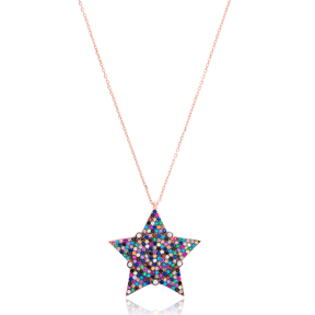 Silver Star Pendant Wholesale 925 Sterling Silver Jewelry