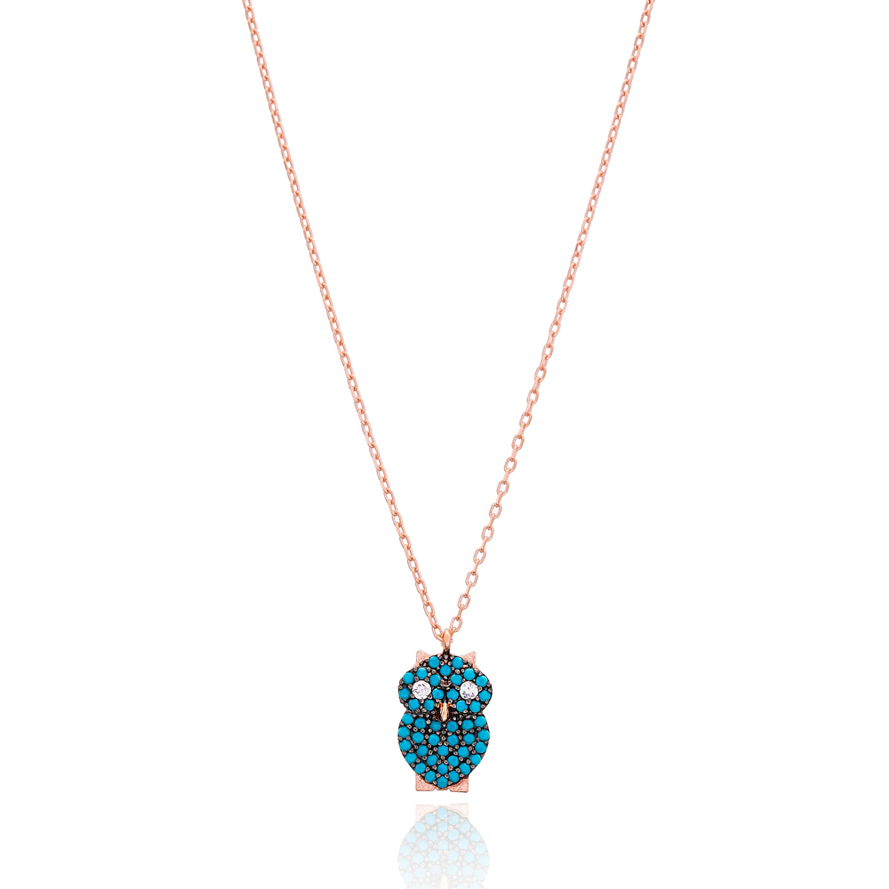 Silver Minimal Owl Design Pendant Wholesale Sterling Silver Jewelry