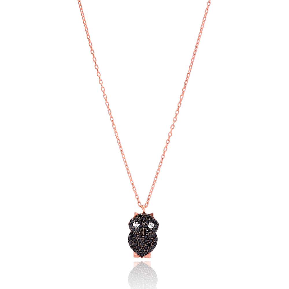 Silver Minimal Owl Design Pendant Wholesale Sterling Silver Jewelry