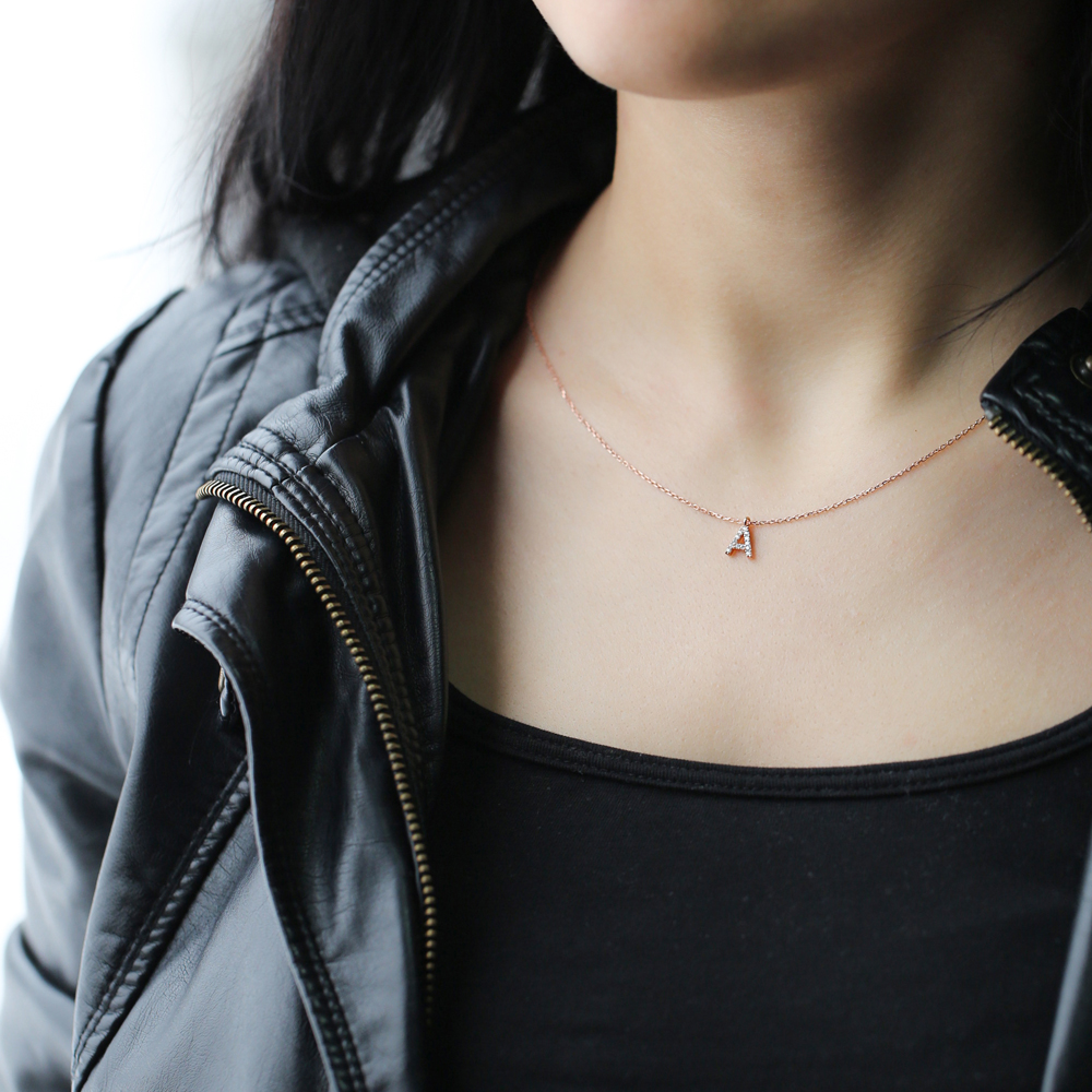 Alphabet A Pendant In Turkish Wholesale 925 Sterling Silver
