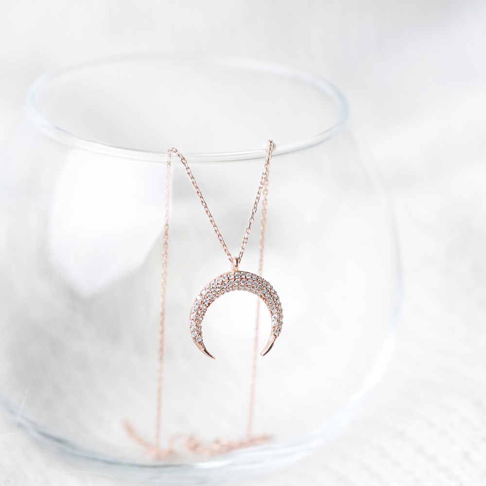 Moon Design Pendant Turkish Wholesale Silver Jewelry Pendant