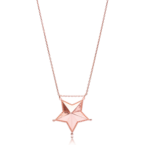 Sheriff Star Design Pendant Turkish Wholesale Silver Jewelry Pendant