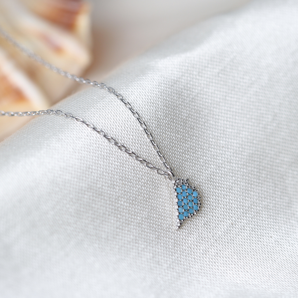Bird Design Nano Turquoise Turkish Wholesale Silver Pendant